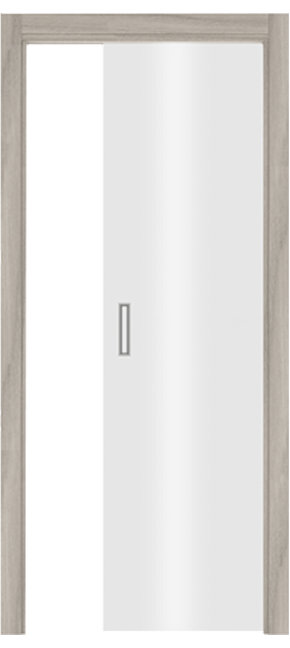 Single-leaf, Full Glass Pocket Sliding Door
