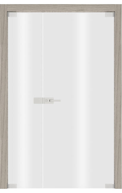 Double-leaf, Full Glass Hinged Door