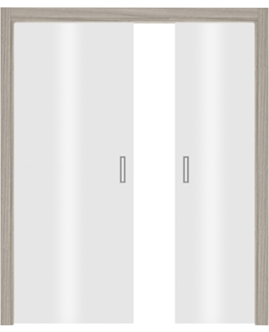 Double-leaf, Full Glass Pocket Sliding Door