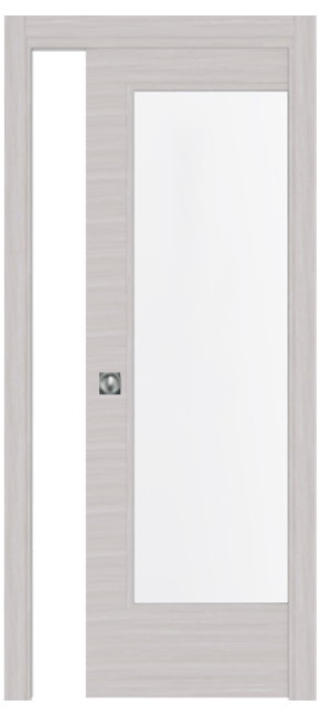 Single-leaf, Pocket Sliding Door with 1 vision panel