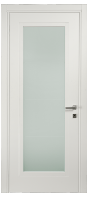 Single-leaf, Hinged Door with glass DIS101