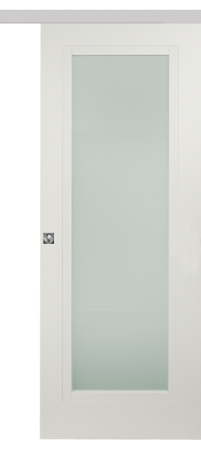 Single-leaf, Wall Sliding Door with glass DIS101