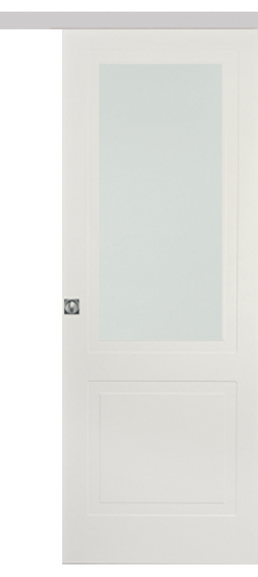 Single-leaf, Wall Sliding Door with glass DIS102