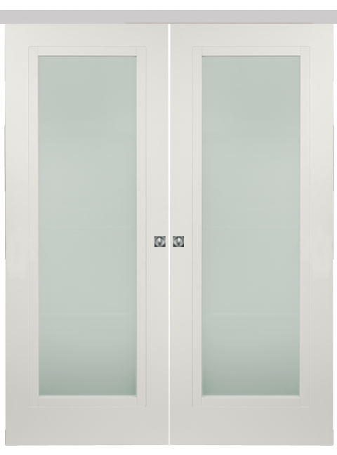 Double-leaf, Wall Sliding Door with glass DIS101