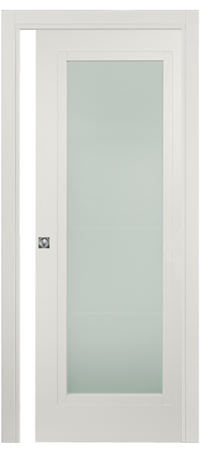 Single-leaf, Pocket Sliding Door with glass DIS101